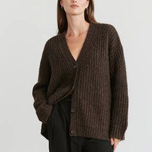 Jenni Kayne Cocoon Cardigan Cocoa Brown